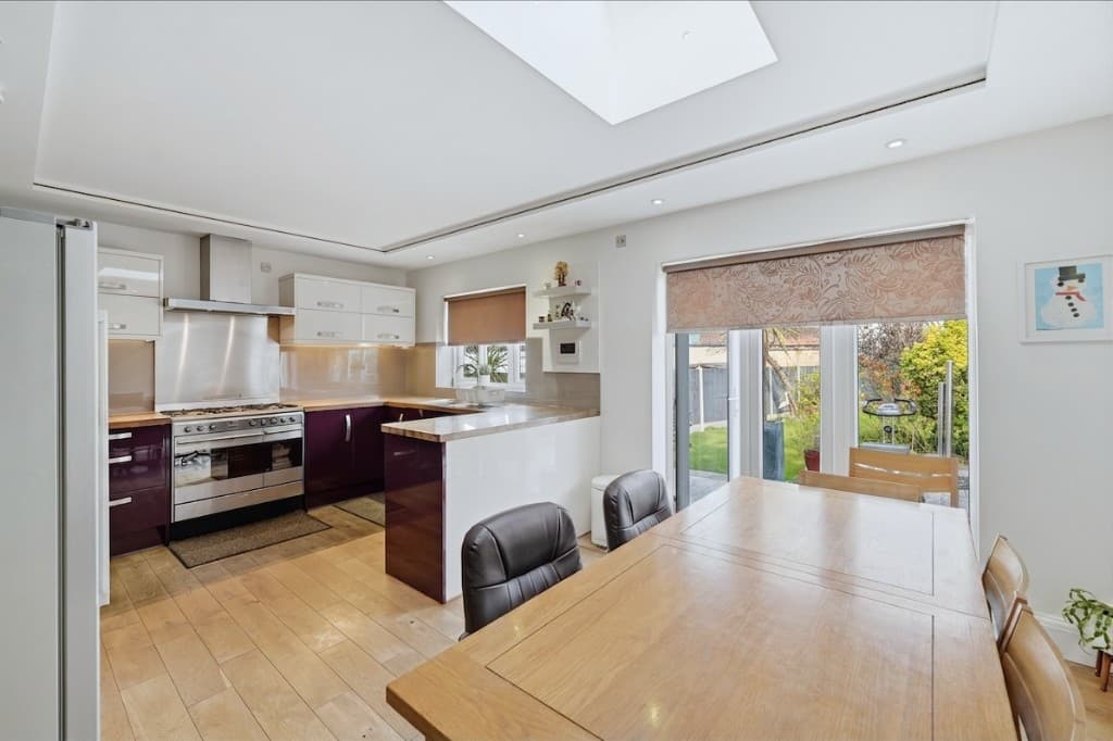 The same kitchen diner cleared and tidied by PhotoClear